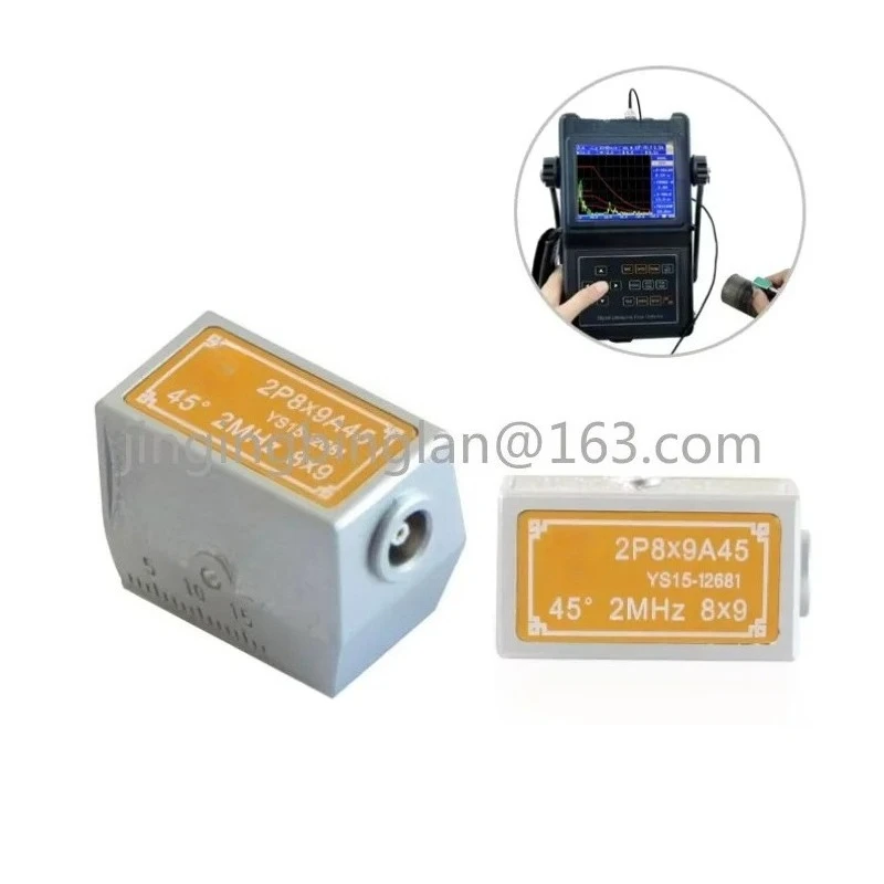 For non-destructive testing jade 1MHz 2MHz 4MHz 5MHz ultrasonic flaw detector transducer 45 60 70 angle probe