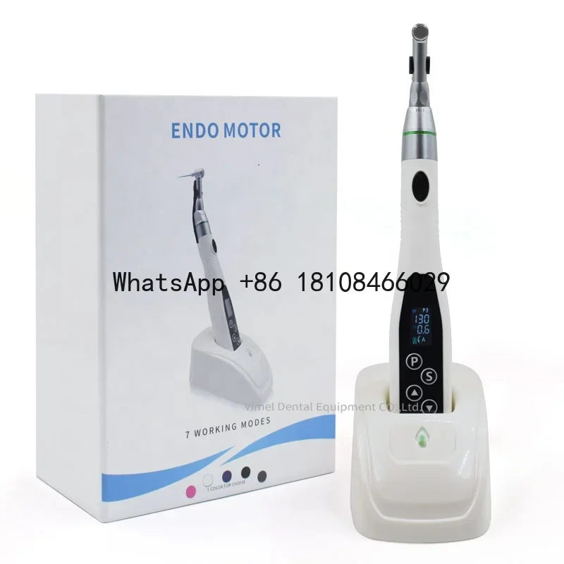 Wireless Dental Endodontic Endo Motor Treatment LED 16:1 Reduction Contra Angle Endo for Root Canal Treatment