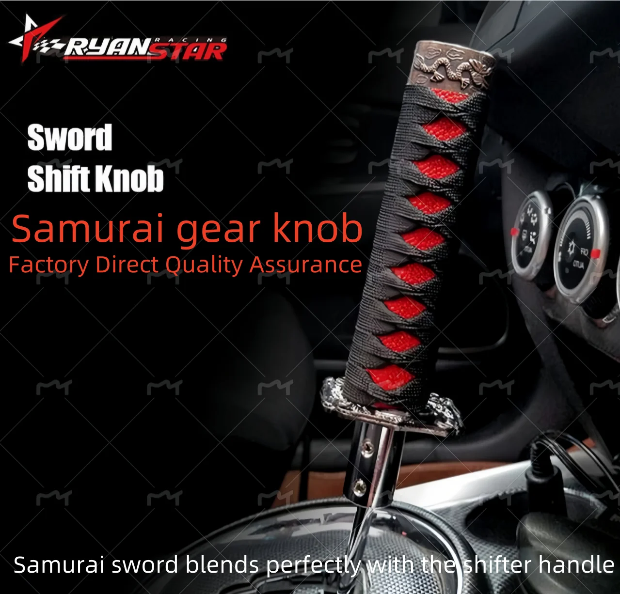 

Samurai sword handle shifter lever conversion Samurai shifter head conversion parts Factory Outlet