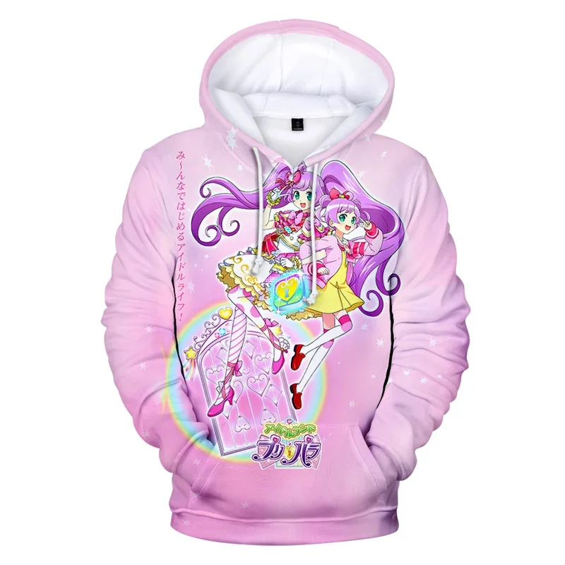 Idol Time Pripara 3D Print Fashion Fall Winer Suit Hoodies Sportswear Hooded Kawaii Women/Men The hooded Tops