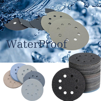 5 inch 8 hole 125mm Sanding Paper Water/Dry Grinding Disc  Hook & Loop Sanding Disc 60-10000 Grit Sand Paper Abrasive Tools