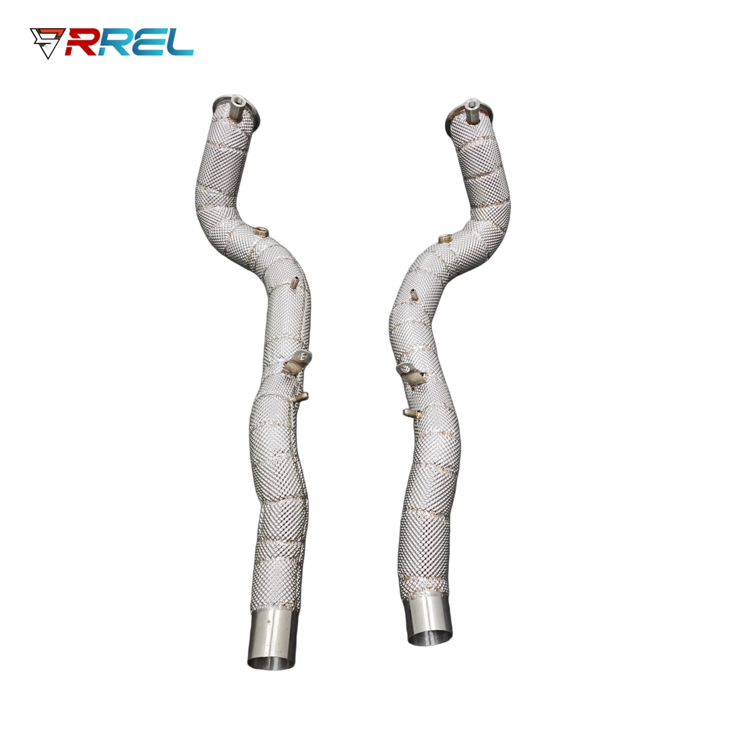 

High Flow Stainless Steel Downpipe Exhaust With Insulation Cover for Roma 3.9 Turbo 2019-2024