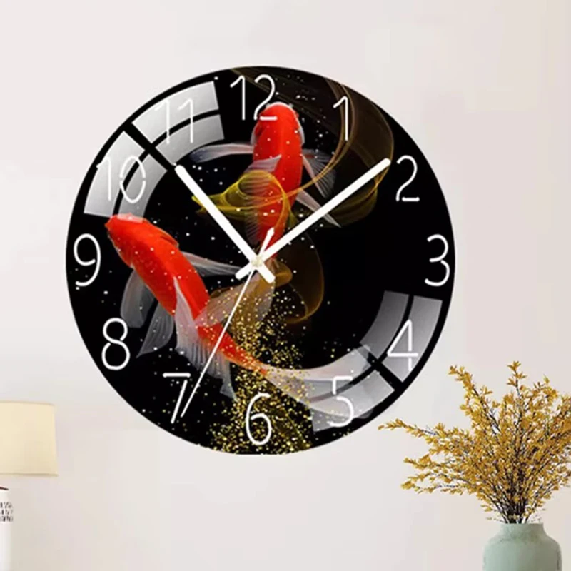 

Bathroom Aesthetic Clock Wall Living Room Design Mechanism Vintage Interior Wall Watch Round Cute Reloj De Pared Room Decoration