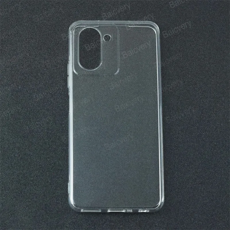 For Blackview Color 8 Anti-Drop Black Clear Transparent Protective Phone Funda Capa Soft Silicone Shockproof Back Cover