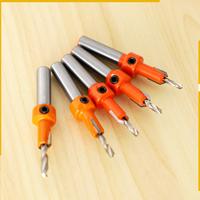 A92P 5Pcs Wood Hole Drill Bit,8MM Shank Countersink Drill Bit Router Bit,Wood Working Counter Sink Drill Bit Set Screw Cutter