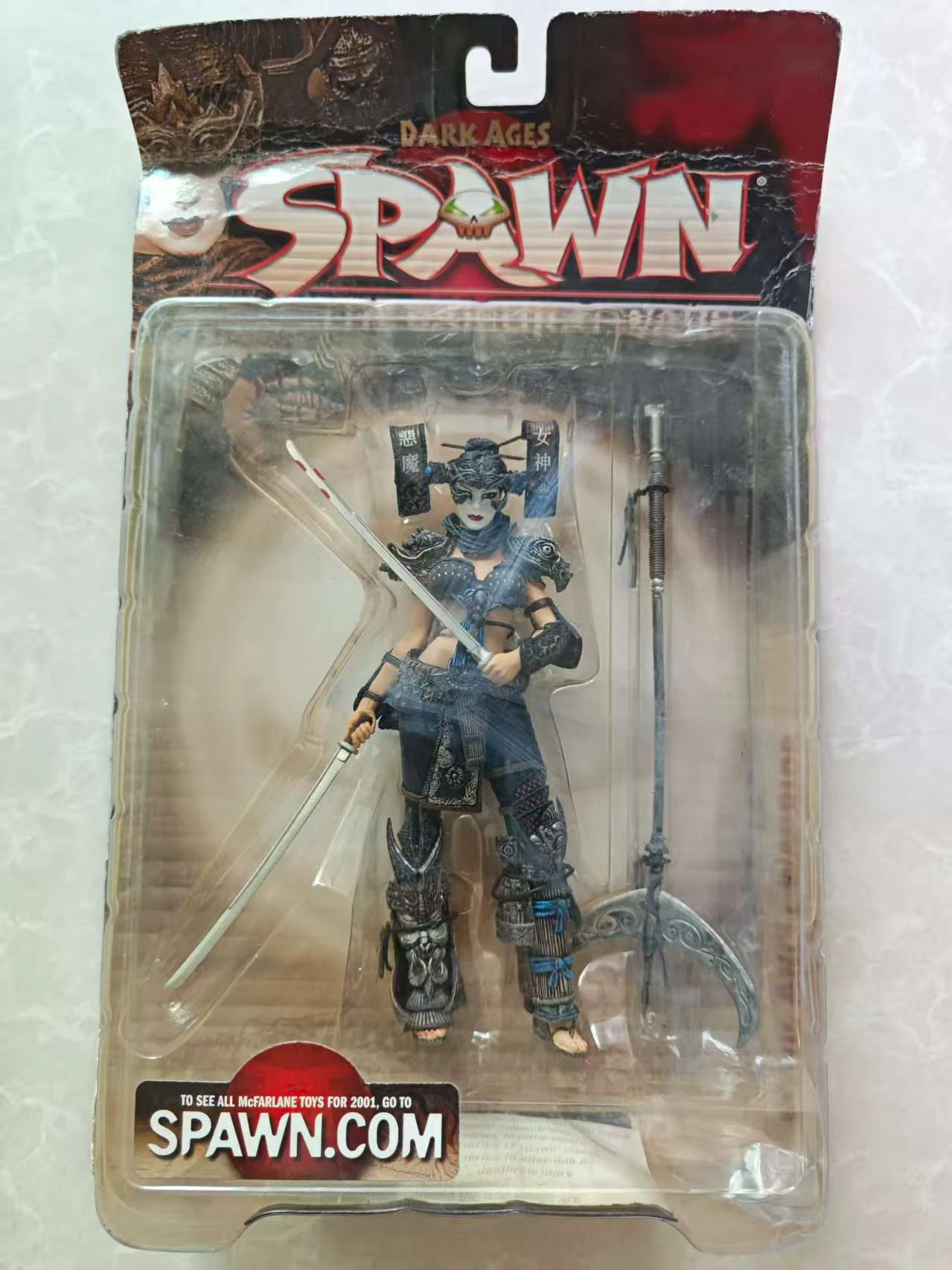 

McFarlane Spawn The Dark Ages 2001, игрушки The Samurai Wars Lotus Angel Warrior Редкие винтажные фигурки героев