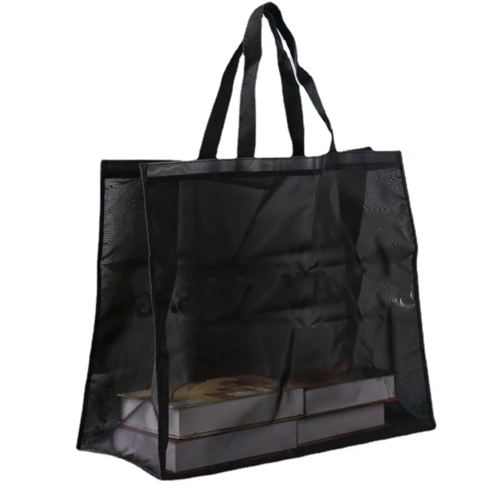 Mesh Shopping Bag Hot Sale Large Capacity Nylon Tote Beach Bag Outdoor