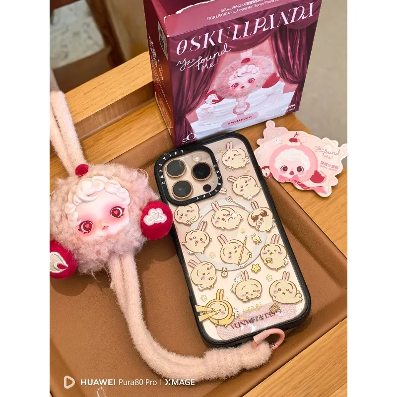 

Подлинная POPMART SKULLPANDA 3,0, бездротовая театральная серия, ремешок для мобильного телефона, глухая коробка, периферийные милые серии, рождественские подарки