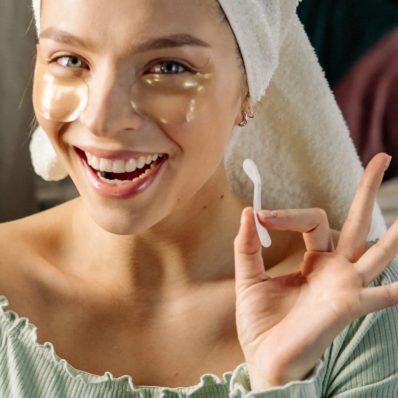 

Набор из 10 шпателей для крема для лица: легко моются, многоразовые, из прочного материала, для дома и салонов красоты