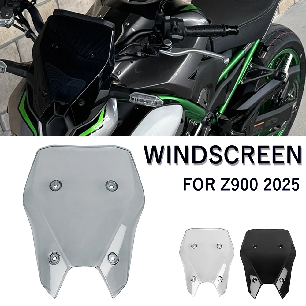 

Motorcycle Acrylic Windscreen Cover For Kawasaki Z900 Z 900 SE 2025 Touring Windshield Deflector Protector Fairing