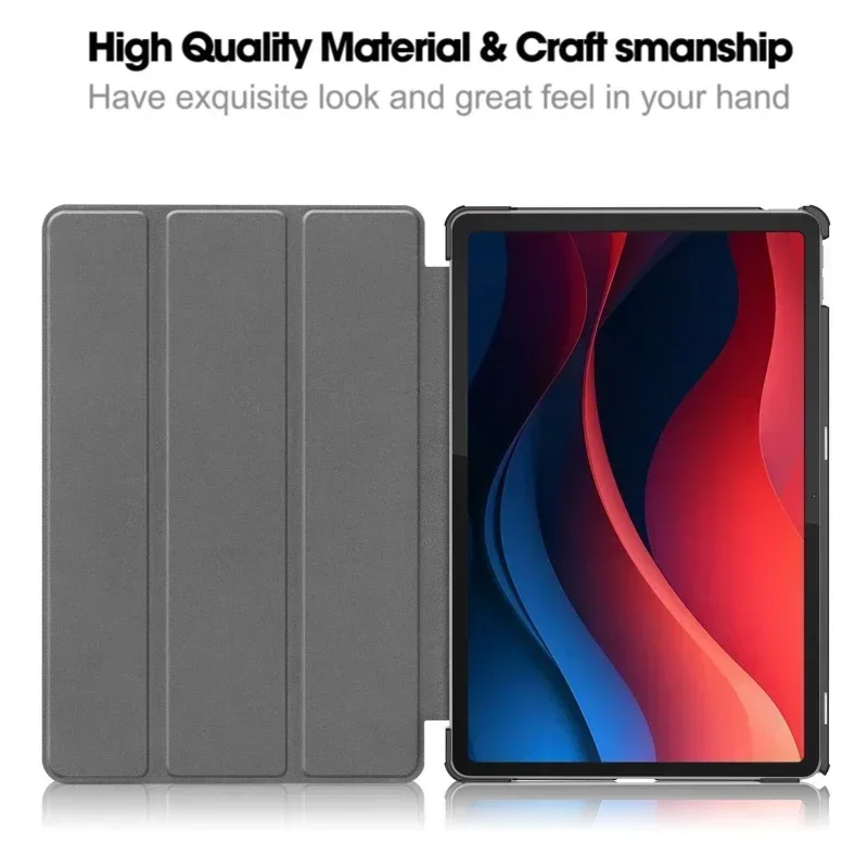 For Lenovo Tab M11 Case 11 inch Magnetic Tri-folding Tablet Hard Back Shell for Xiaoxin Pad 2024 TB331FC Smart Cover Funda Kids