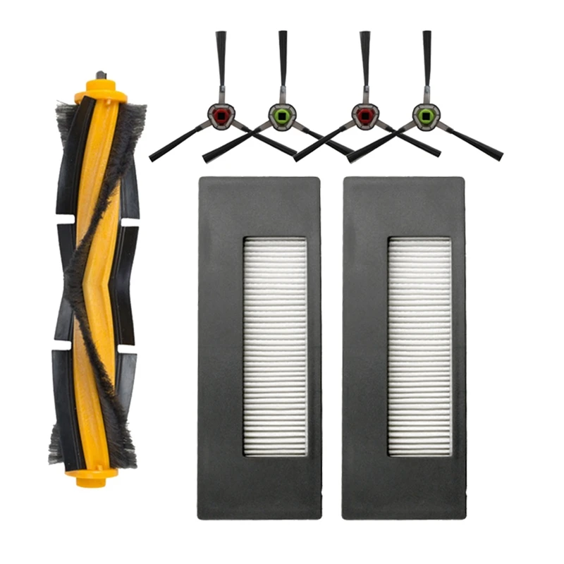 Набор сменных фильтров для пылесоса Ecovacs Deebot DE55 DE53 DE6G, боковая щетка, Hepa фильтр, роликовая щетка Набор сменных фильтров для пылесоса Ecovacs Deebot DE55 DE53 DE6G, боковая щетка, Hepa фильтр, роликовая щетка