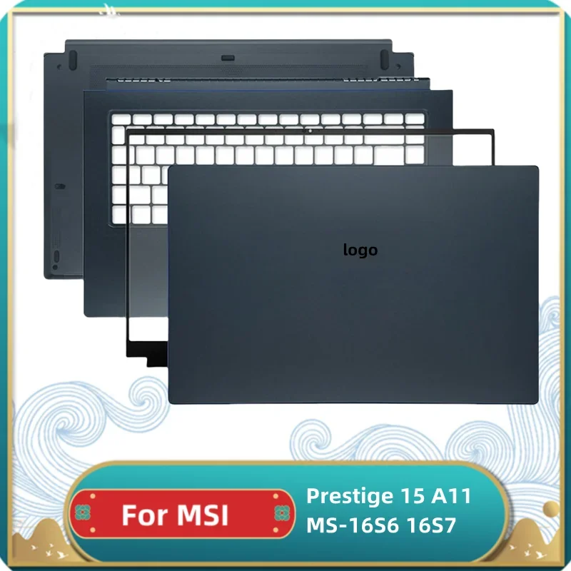 

NEW Palmrest Keyboard For MSI Prestige 15 A11 MS-16S6 16S7 Laptop Upper Top Case Lower Bottom Cover