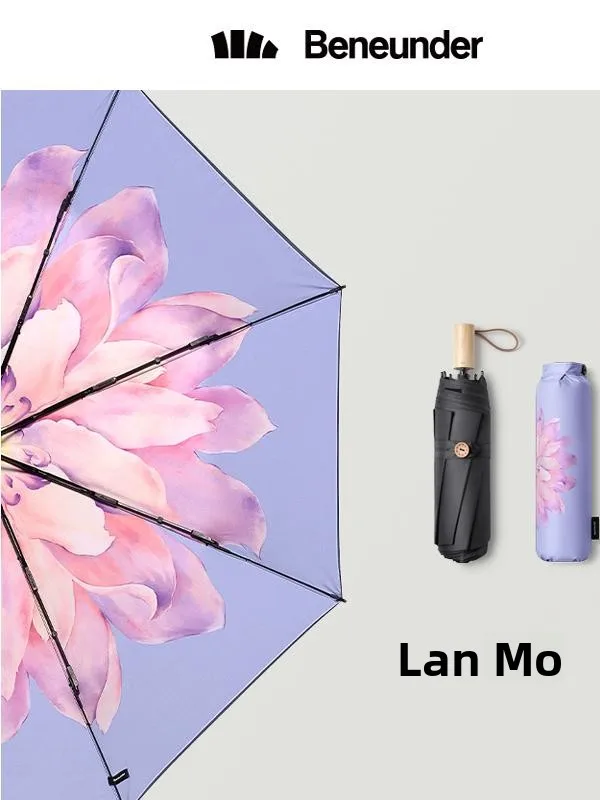 

beneath the Banana Le Charlotte Marian Sun Umbrella Women's Sun And Rain Dual Use Retro Simple Luxury Sunscreen UV Protection