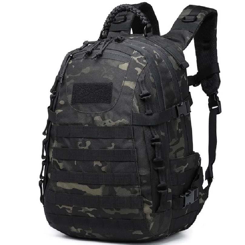 Tactical Backpack Style, Large Capacity Waterproof Outdoor Rucksack with MOLLE System, Hiking Camping Travel Bug Out Bag