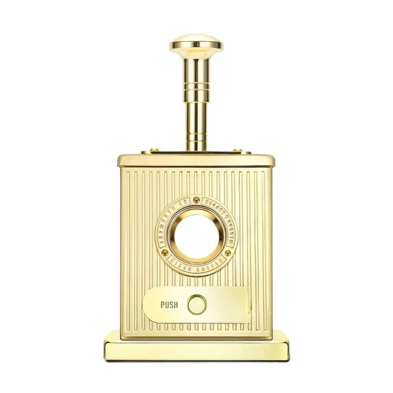Luxury Dining Table Cigar Cutter Gold Desk Cigar Cutter Creative Metal Sharp Blade Cigar Tools Home Club Cutter