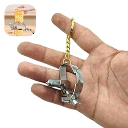 MINI Bear Trap Keychain That Works Fun unzip keychain birthday gift Trick Trick mouse trap