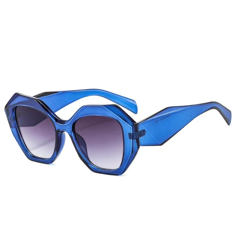 

Retro Oversized Irregular Polygon Men and Women Sunglasses Fashion Jelly Color Eyewear Shades UV400 Gradient Sun Glasses