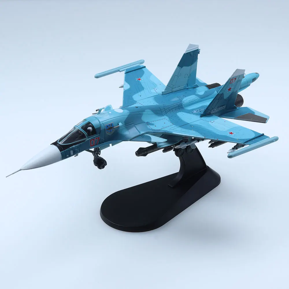 1/100 مقياس Su-34 نموذج طائرة مقاتلة من سبيكة كاملة الظهر للهدايا #1
