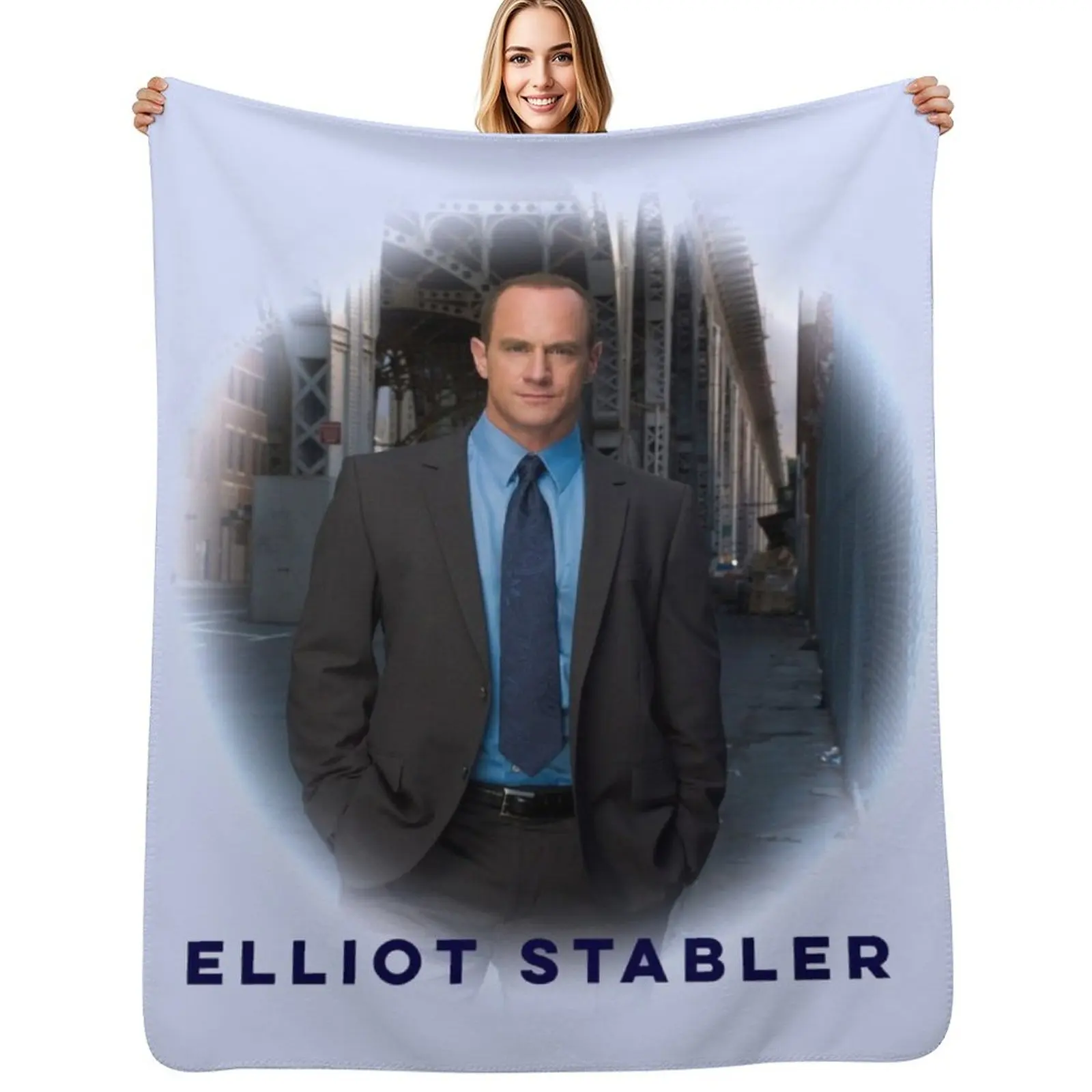 

Elliot Stabler Throw Blanket Moving Flannel Picnic Giant Sofa Blankets