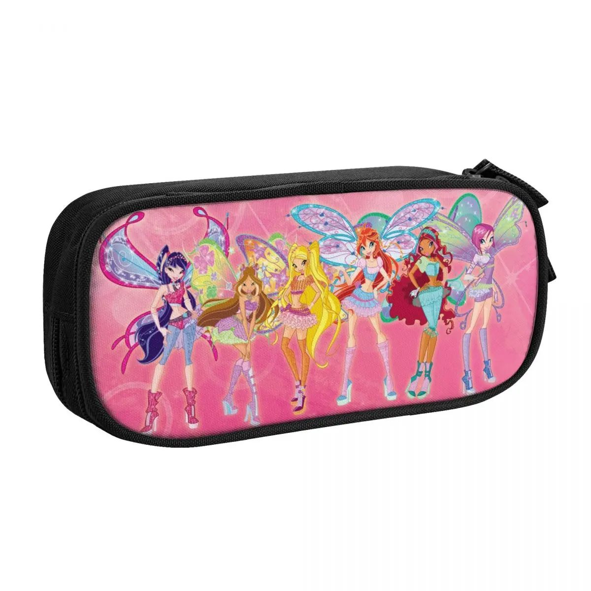 Winx Saga Club Big Capacity Pencil Pen Case Office College School Large Storage Bag Pouch Holder Box Organizer