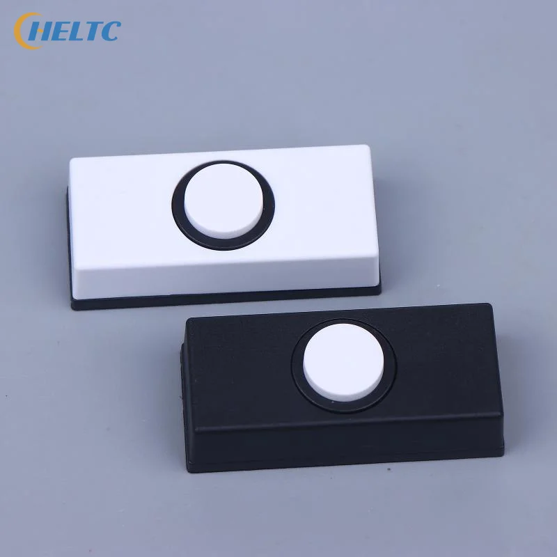 أبيض/أسود أجراس الباب الأسلاك أزرار الضغط الحائط جرس الباب مفاتيح مضاءة جرس الباب زر لمعظم أجراس الأبواب الدقات