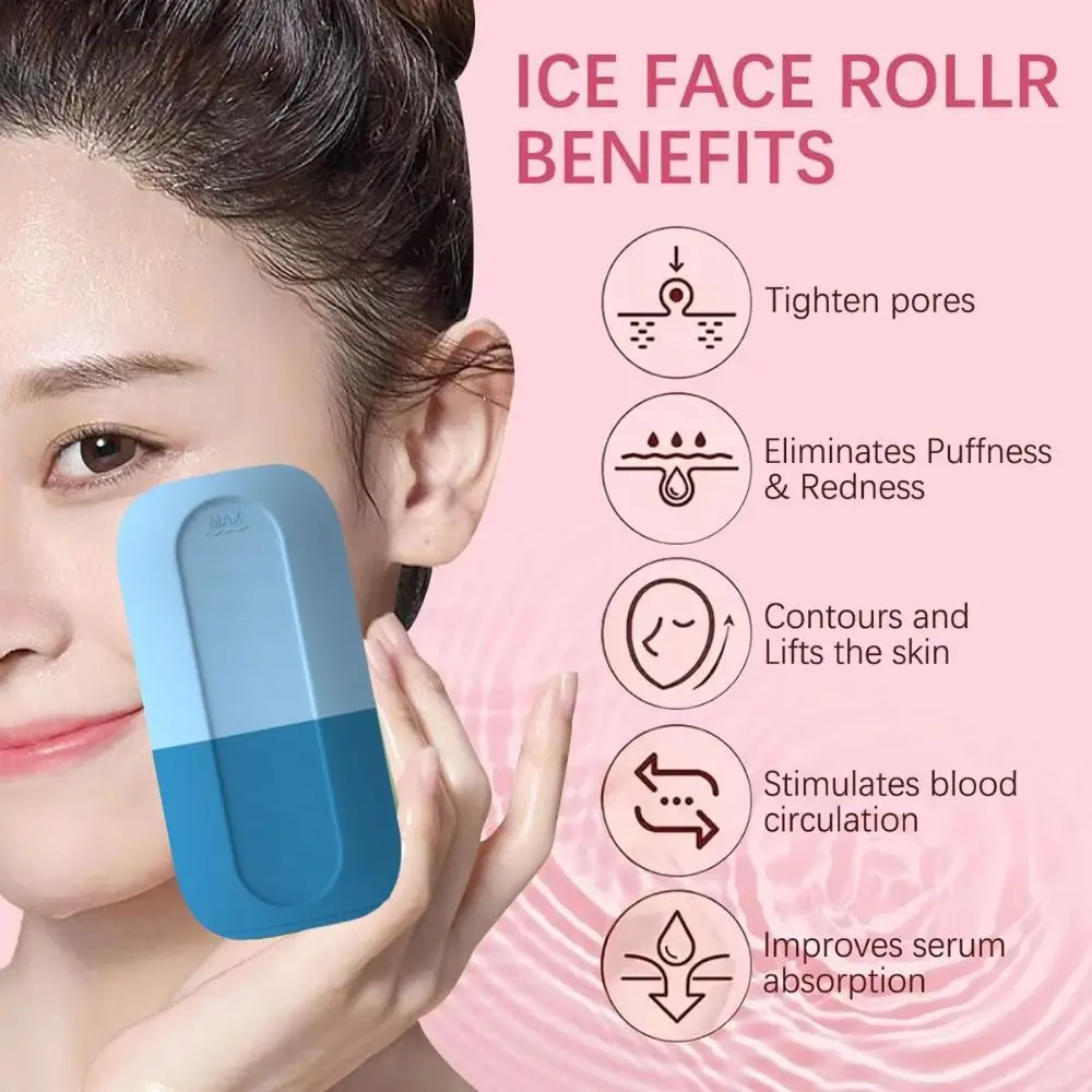 

Reusable Silicone Mold Ice Face Roller Face Lifting Anti-Aging Beauty Skin Care Tools Cooling And Firming Morning Routine