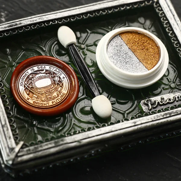 Retro oro argento sigillo di cera timbro polvere crema Glitter perla colore Aurora polvere busta invito carta Scrapbooking fai da te Decor