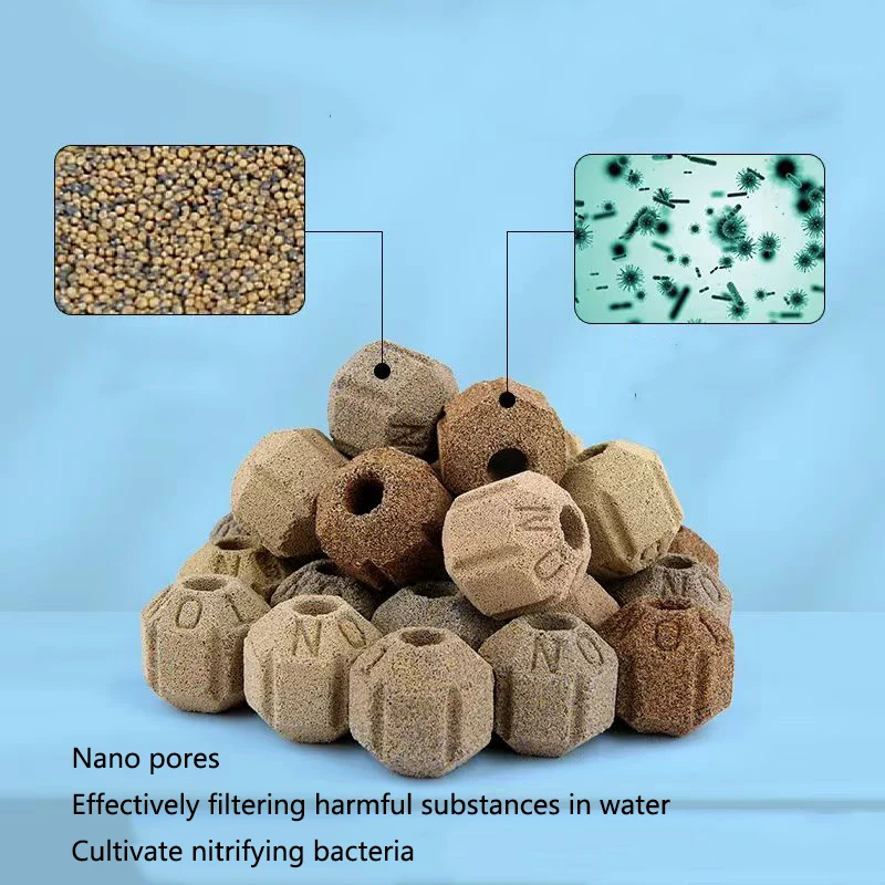 200g/300g/500g Nano Aquarium Fish Tank Filter Media Hollow Particles Biological Ball Bio filter for Aquarium Accessories Large