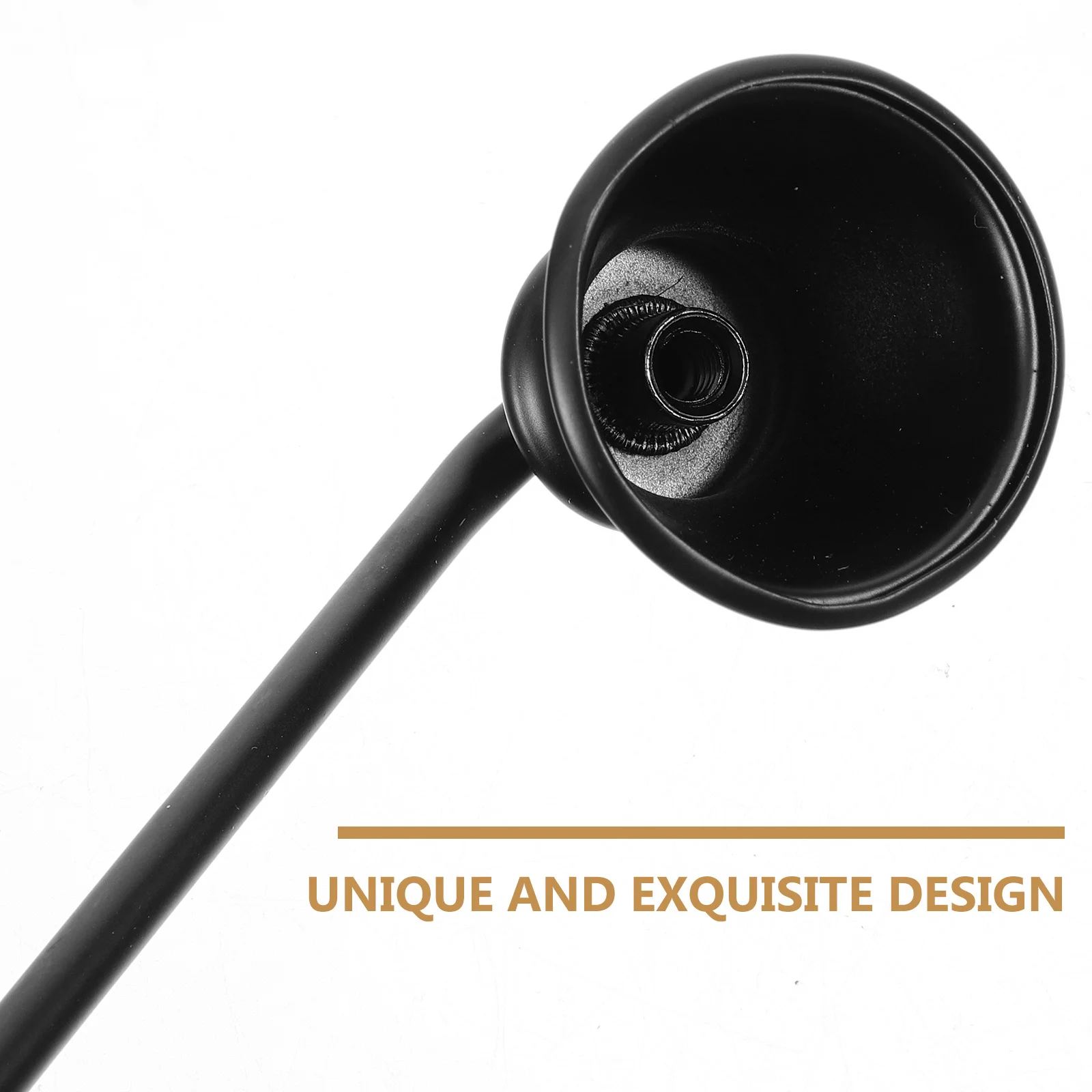 طفاية طفاية بمقبض طويل، غطاء فتيل معدني قوي، أداة رعاية متعددة الاستخدام #1