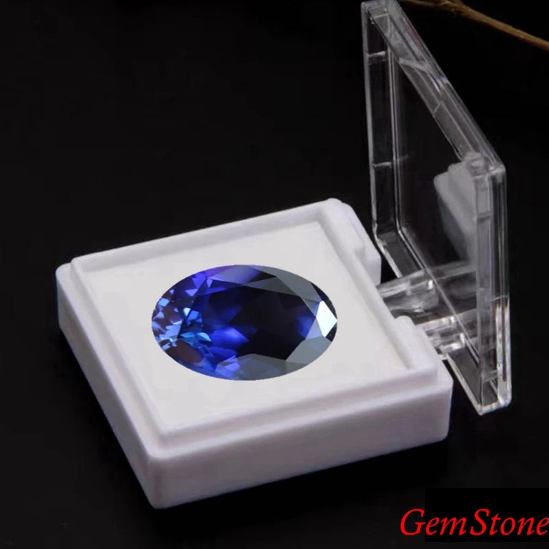 

Box Storage Large Sapphire Oval Cut VVS Loose Gemstone Quality Sapphire for Jewelry Making/Collection/Inlay/Gift Gem Beads