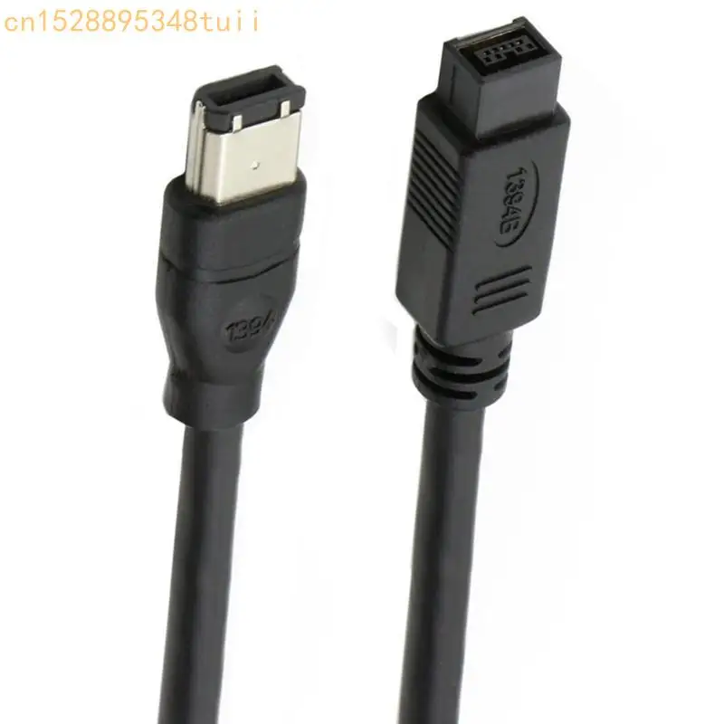 Y4qf Firewire Cable IEEE 1394 6 PIN männlich bis 9pin männlicher Adapter für Drucker Scanner und Festplatte