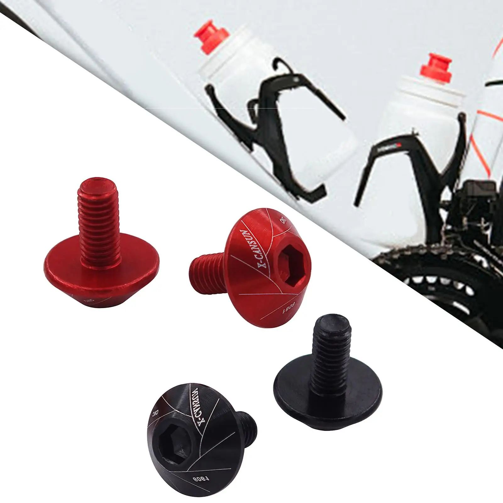 2Pcs Water Bottle Cages Screw Bolt Bike Screw Kettle Holder Screw,Mountain Screw Cycling Kettle Rack Screw Bike Accessories