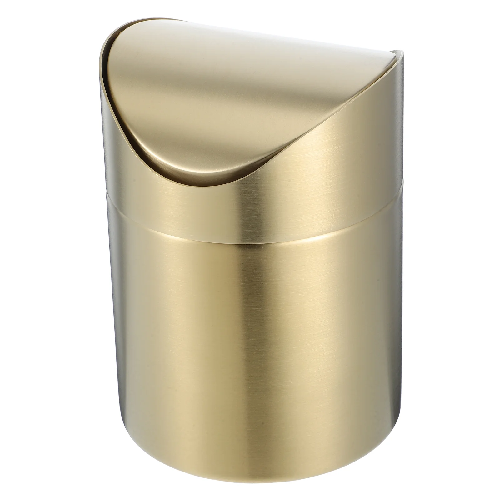 Stainless Steel Chopsticks Rest Waste Paper Container Garbage Can Bin Countertop Trash