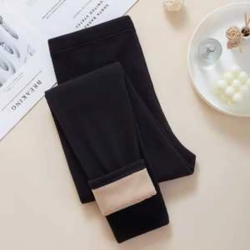 ワンピース シェルパ サーマルパンツ 厚手 秋冬 レギンス スリムフィット ドイツベルベット 秋