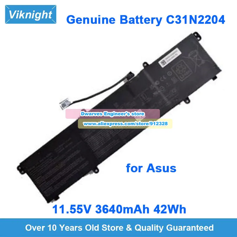 Genuine C31N2204 Battery for Asus 3ICP5/58/78 11.55V 3640mAh 42Wh Rechargeable Li-Polymer Battery