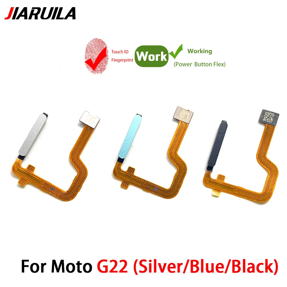 New Fingerprint For Moto G22 G31 G51 5G G60S G71 Power Button Fingerprint Sensor Flex Cable Replacement Repair Parts