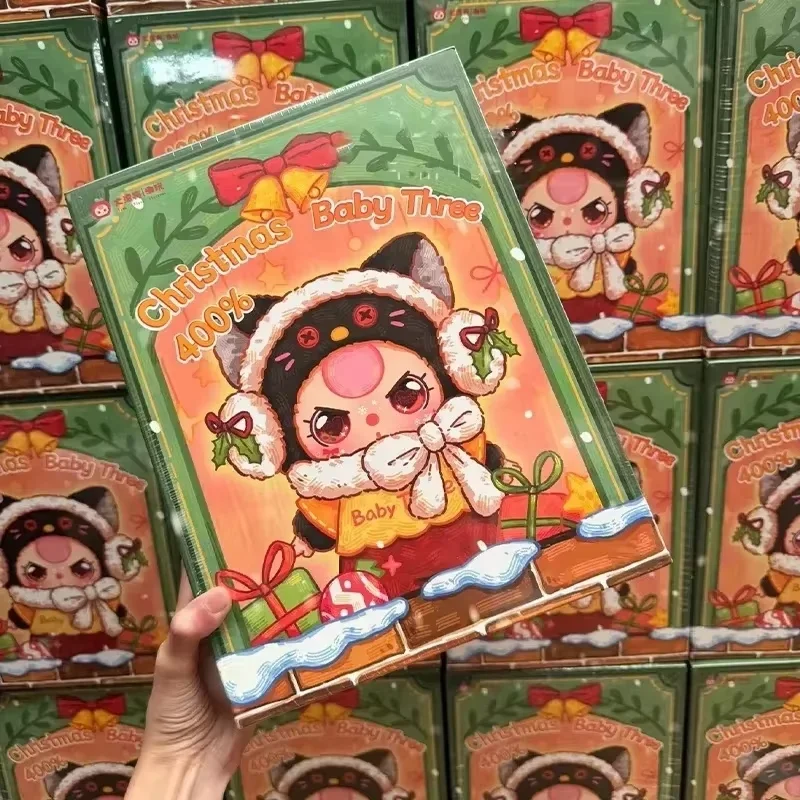 For Sale Baby Three 400% Christmas Limited Style Vinyl Doll Kawaii Doll Character Big Baby Collection Blind Box Cute Toys Gifts