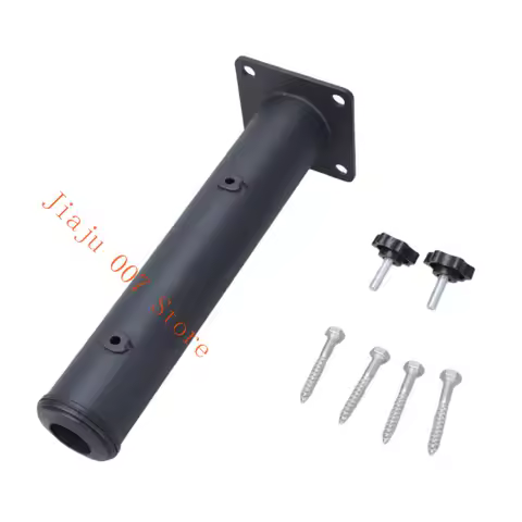 C9GA Safe Secure Metal Patios Umbrella Holder Clamp for Deck Railing Mount with Screws