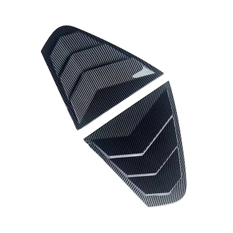 Super Sale Rear Window Side Vent Louver Cover Decorative Strip for Volkswagen Jetta Sagitar 2012-2018. Carbon Fiber Texture