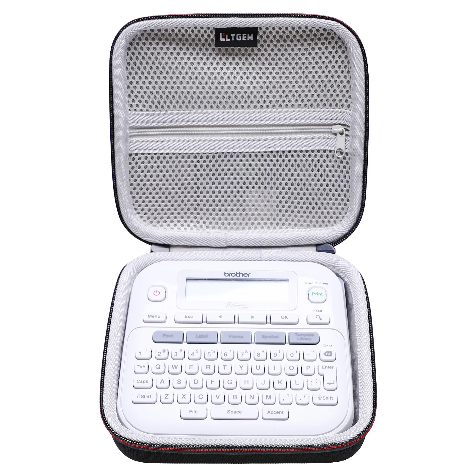LTGEM Label Maker Case for Brother P-Touch PTD220 Label Maker Storage Carrying Bag Accessories for Label Maker