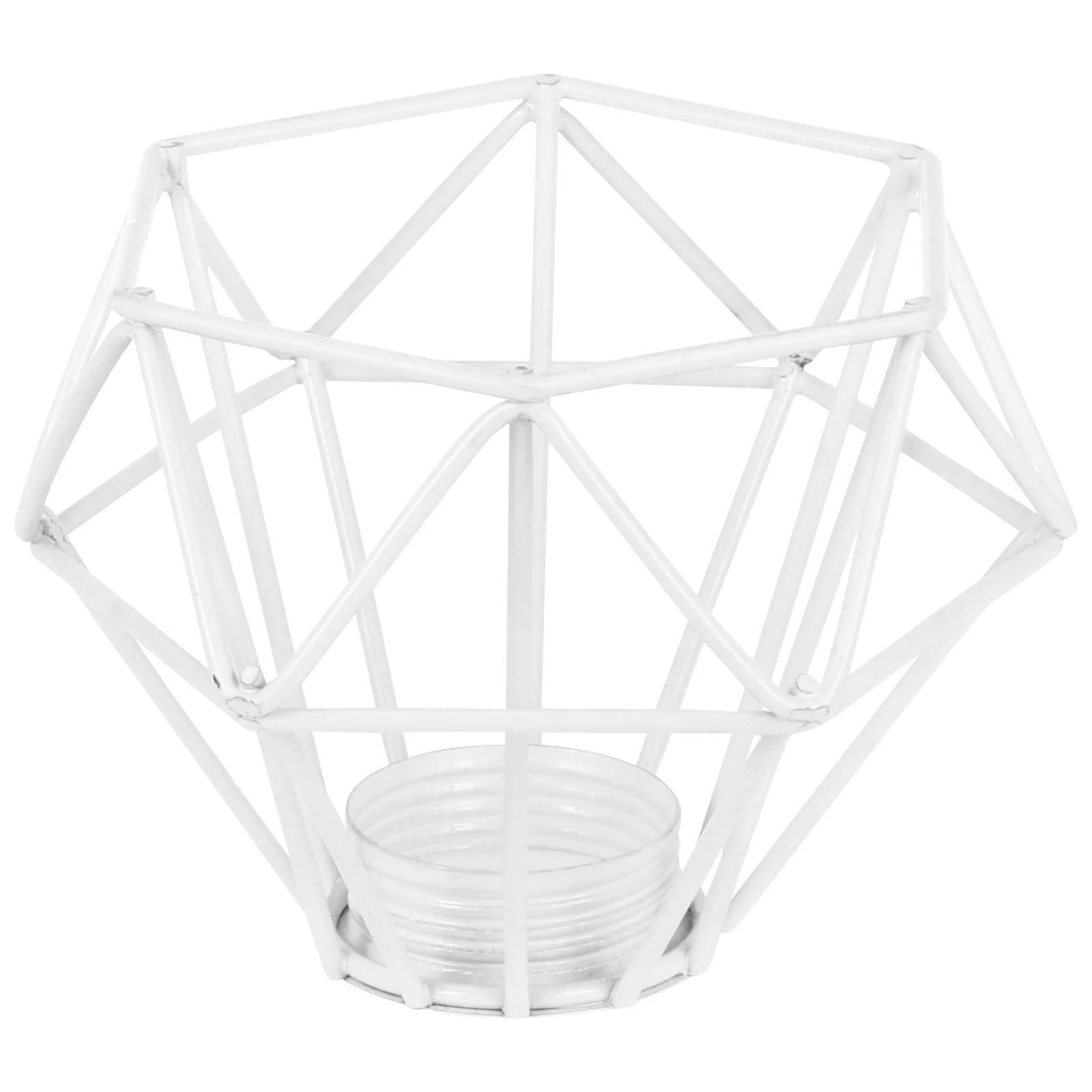 

Diamond Lampshade Light Fixture Table Decor with Lights Iron Bulbs Lightbulbs