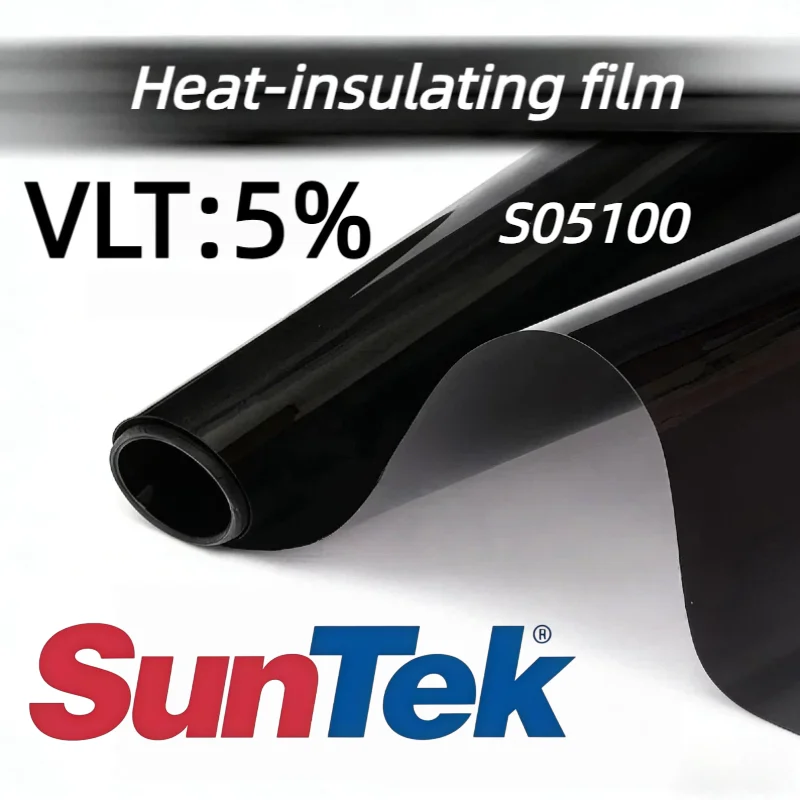 Suntek Premium Nano Ceramic Auto Window Film 5% VLT High Heat Insulation UV99% IRR99% PET No Signal Blocking Fade Proof Black
