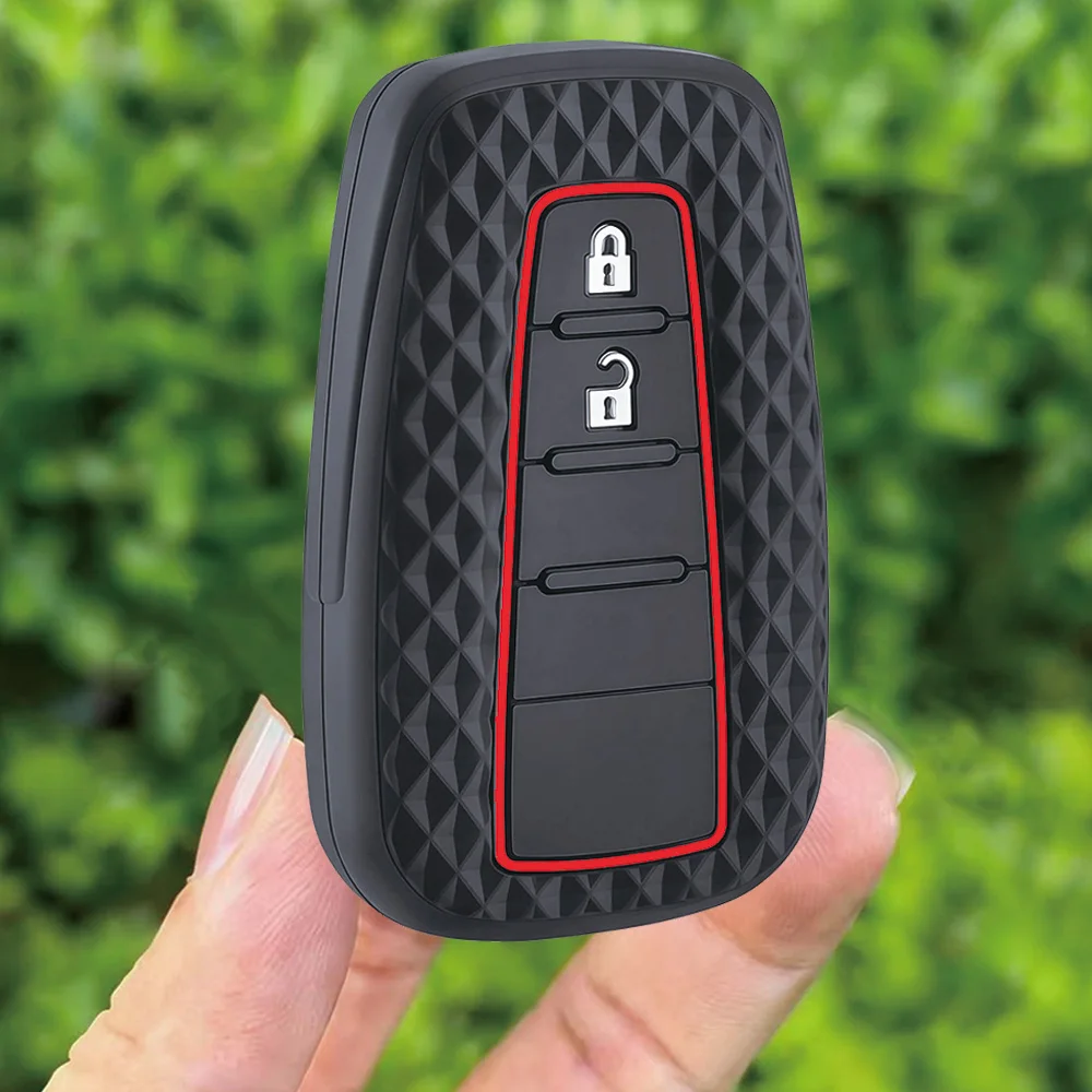Funda Protectora de Silicona para Llaves de Coche Toyota CHR Camry Corolla RAV4 Highlander C-HR Prius Land Cruiser Prado