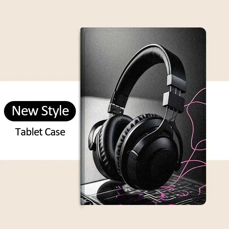 حافظة كمبيوتر لوحي رائعة على شكل موسيقى إبداعية لهاتف سامسونج جالاكسي تاب S11 A11 A9 A8 S6 A 10.1 A7 10.4 Plus 2025 2023 2022