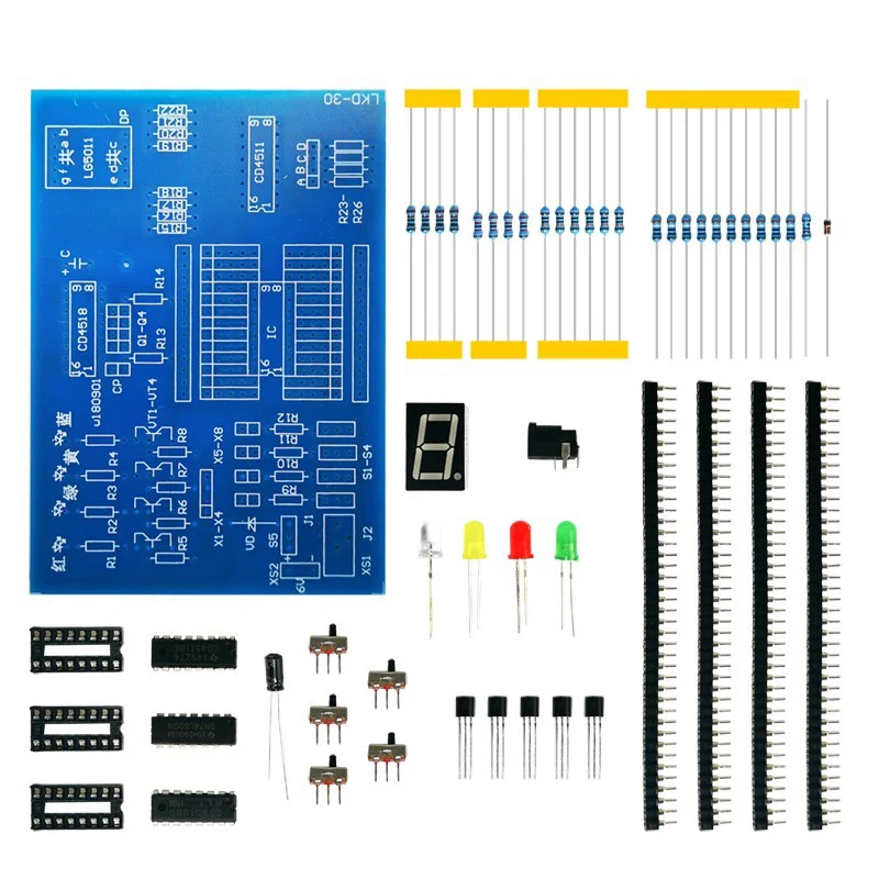 DIY Electronic Kits for Kids Digital Integrated Circuit Experimental Board Electronic Technology Practice Welding Parts