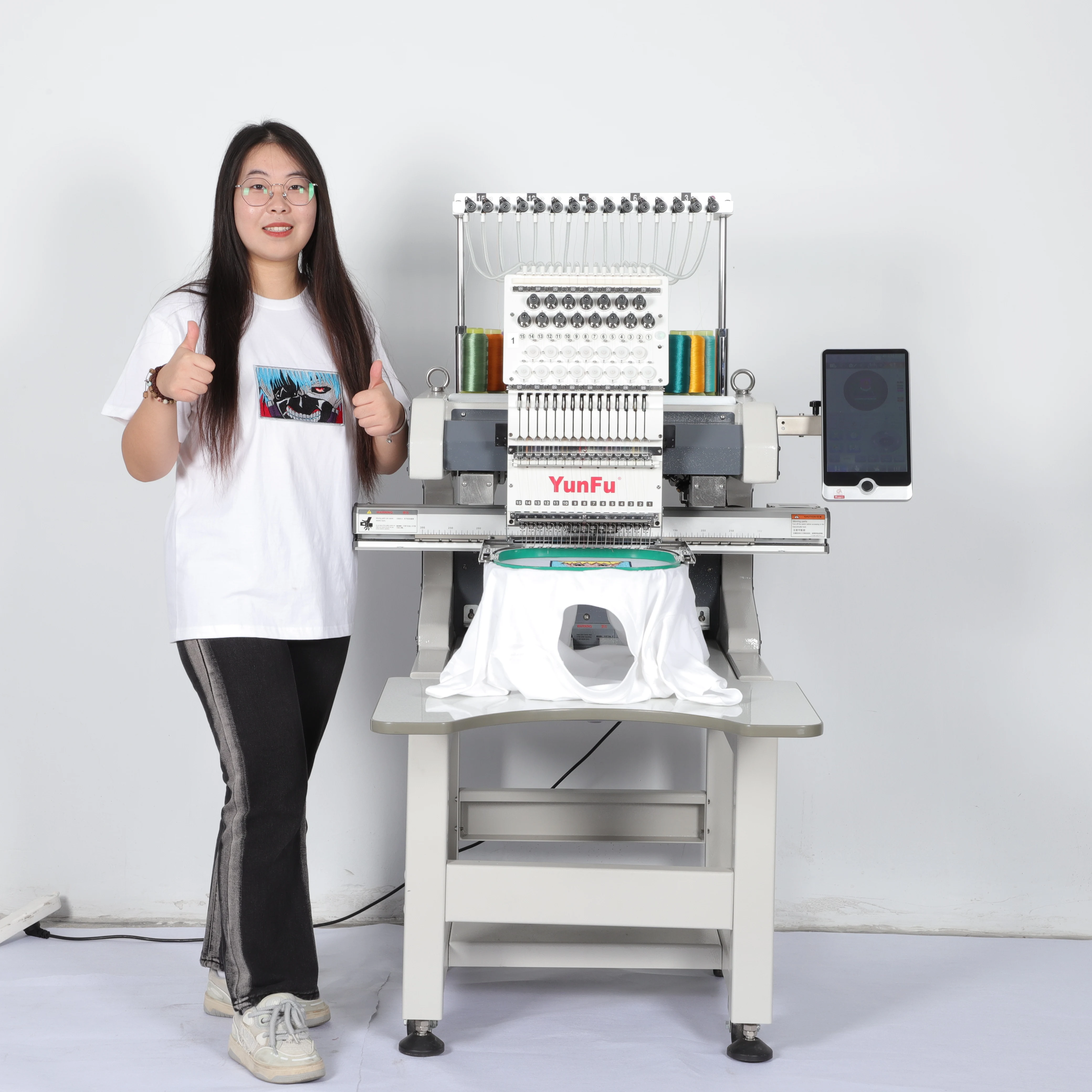 

High Quality 12 Needle 15 Head Automatic Embroidery Machine Multifunctional 1200 Rpm Home Use Computerized Cap Embroidery