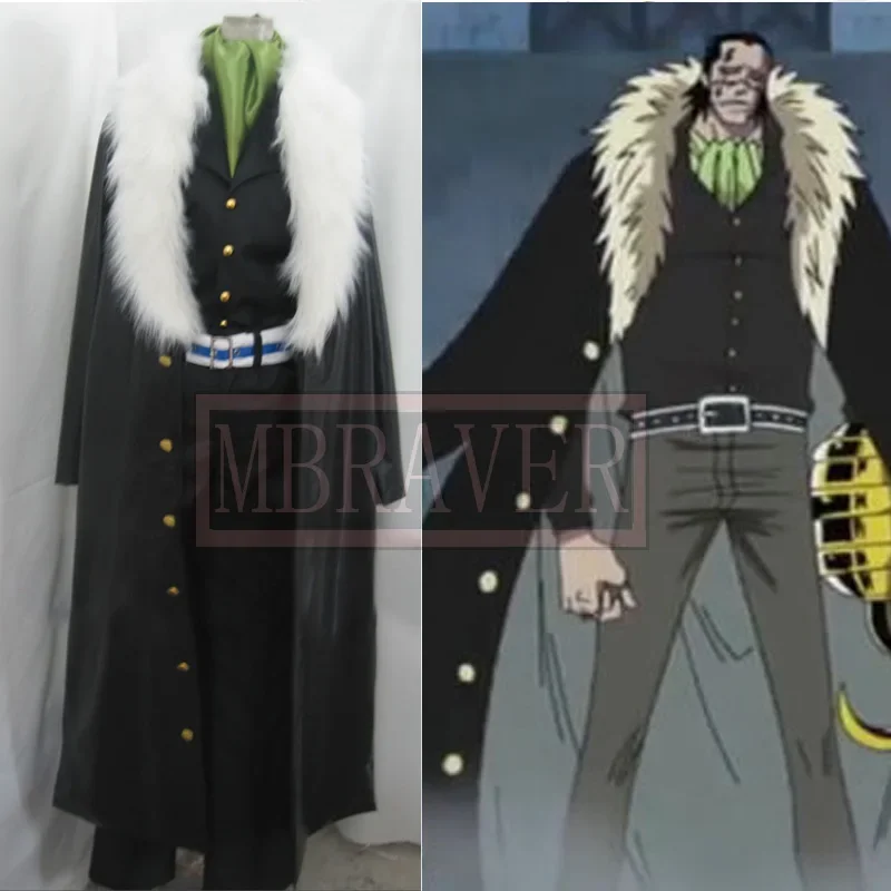 

Shichibukai Sir Mr0 Crocodile Cosplay Costume Party Christmas Halloween Custom Made Any Size