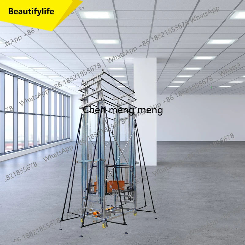 A55 3m-15m 4m 5m 6m 7m  lifting electric scaffolding   Home use  electric lifting scaffolding  Hot-dip galvanizing electric lift