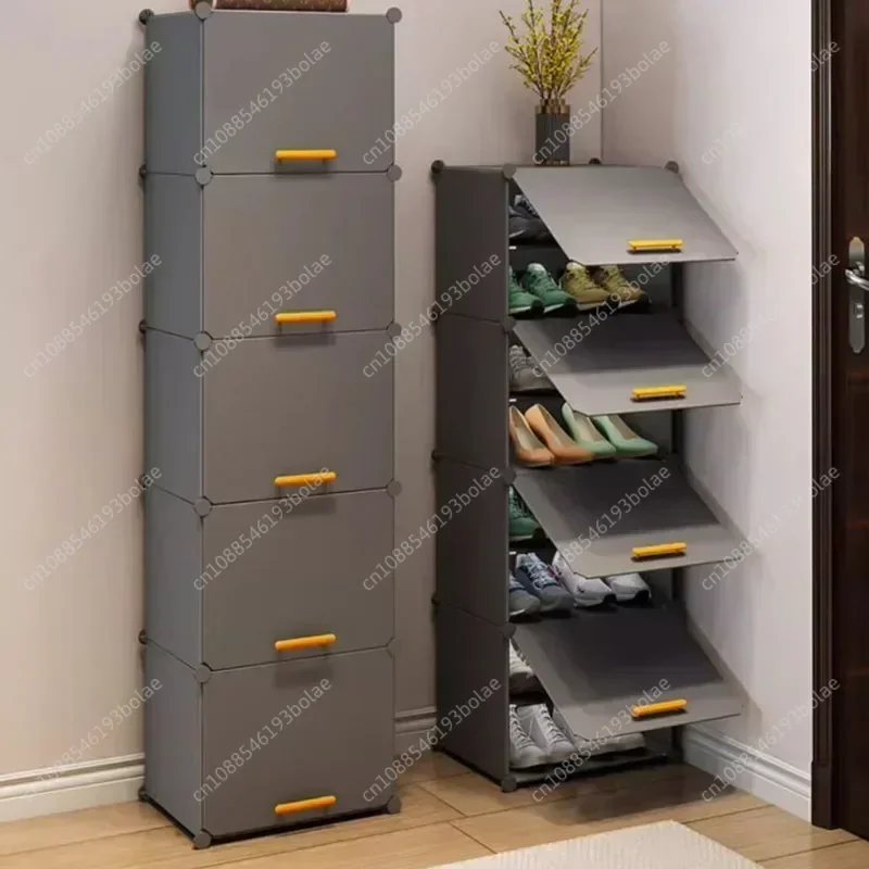 Simple Entrance Shoe Cabinet Narrow Small Indoor Household Shoe Storage Cabinet Thin Organizador Home Furniture